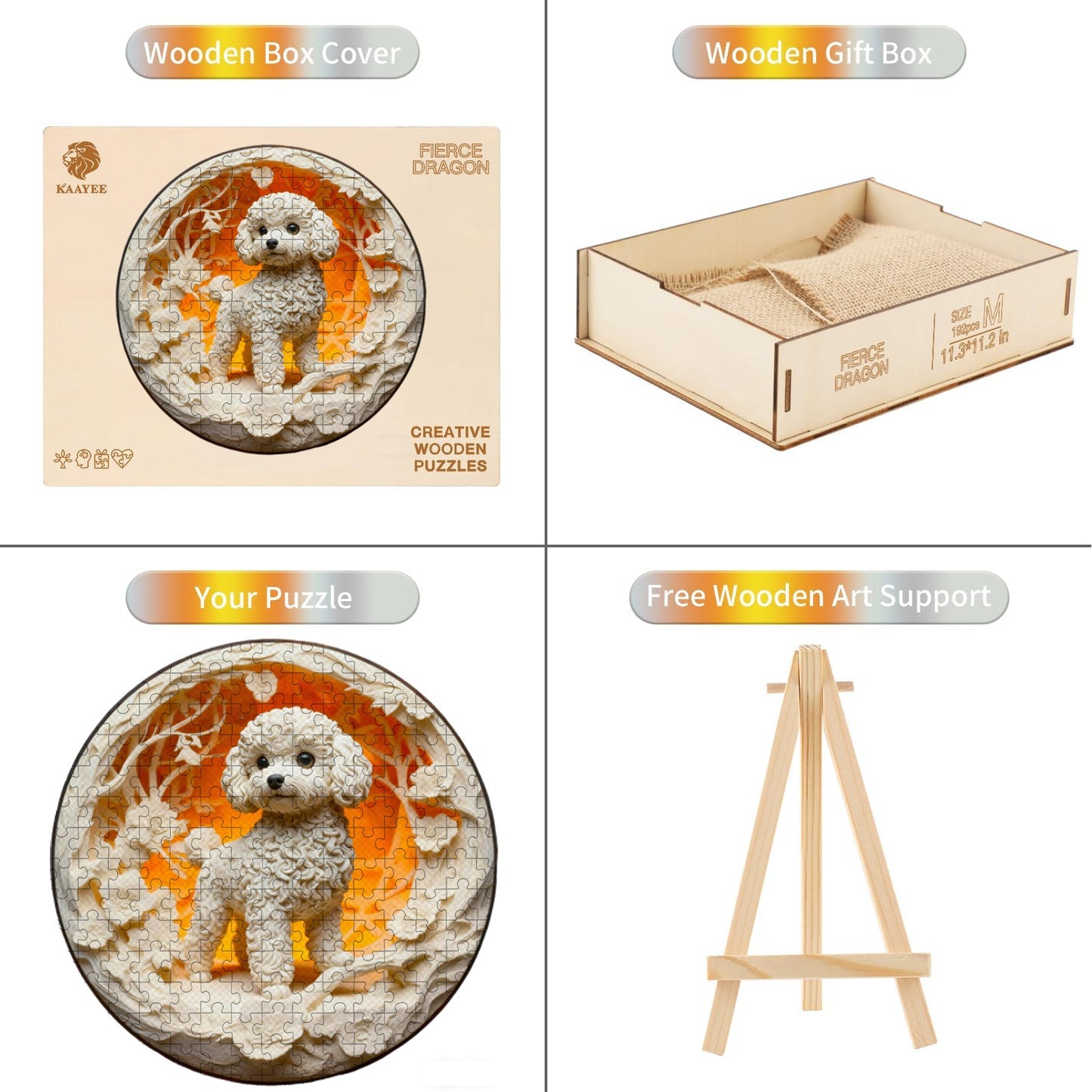 Puppy Wooden Jigsaw Puzzle